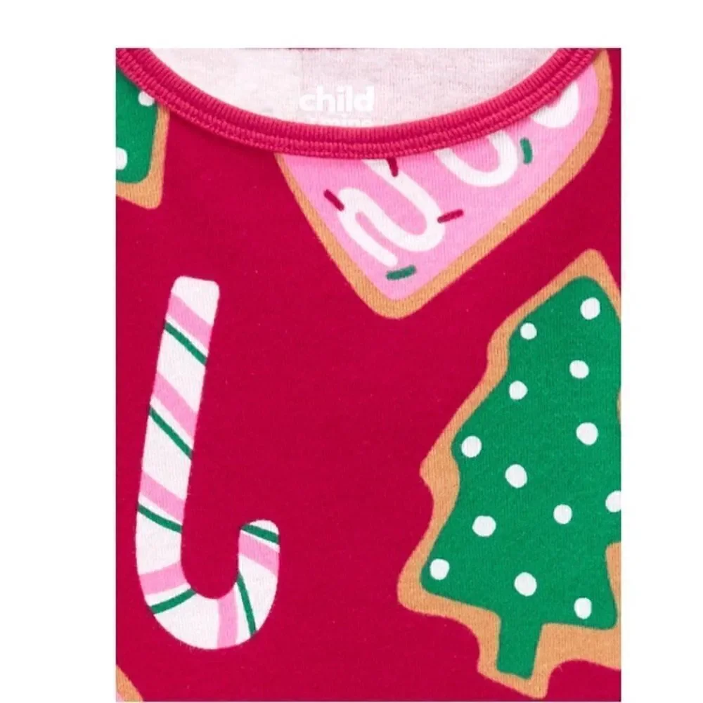 Baby Girls Holiday Pajama Lounge 2-Piece Set Size 12M